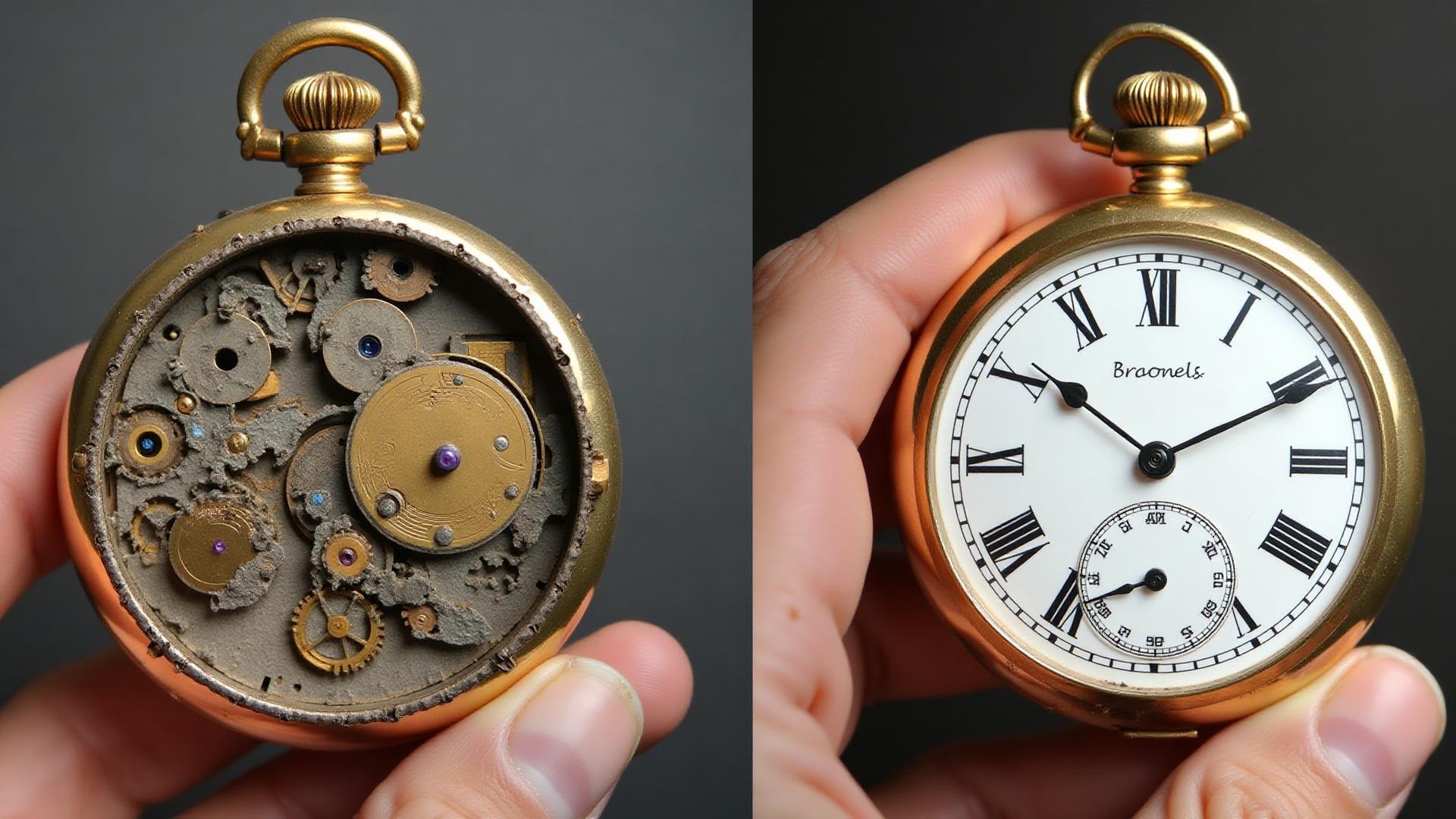 До и После: полное восстановление карманных часов XIX века