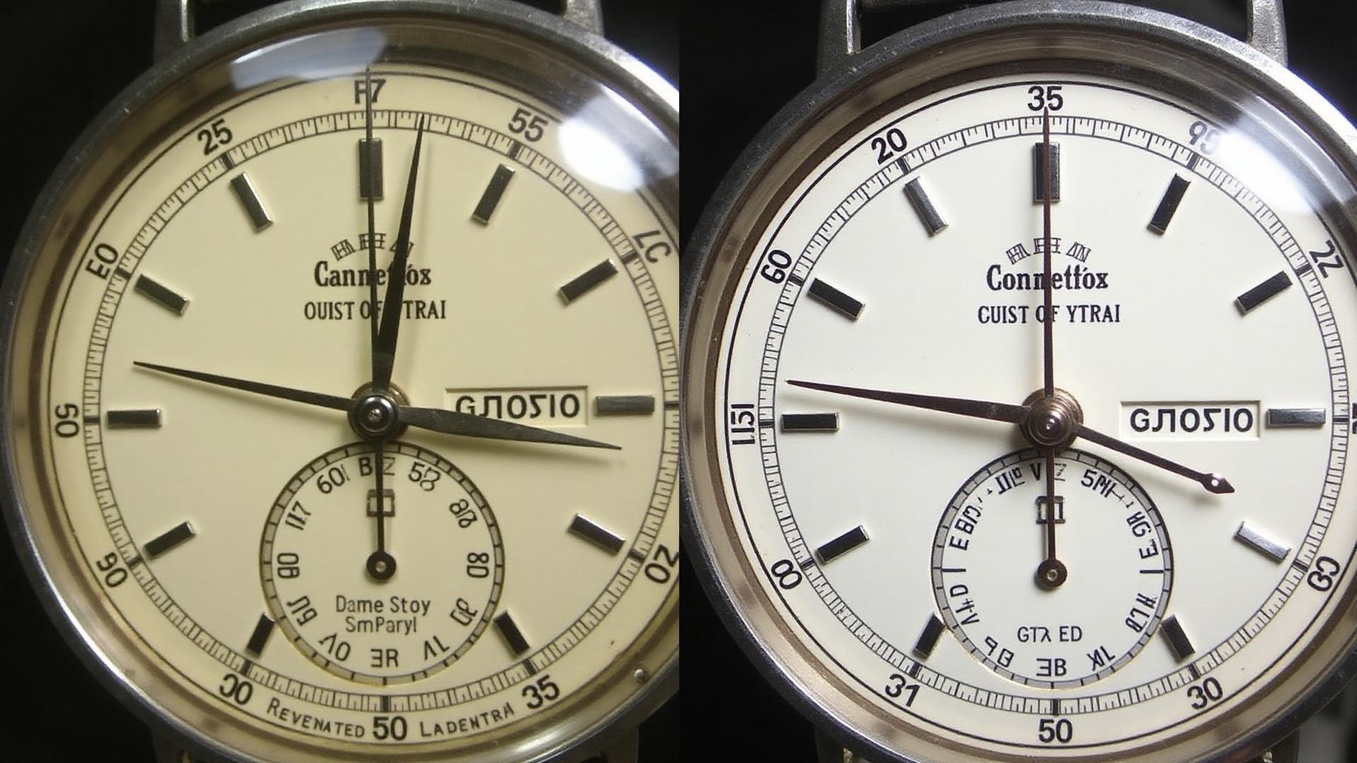 До и После: ювелирная реставрация циферблата винтажного швейцарского хронографа